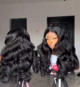 Double drawn wig